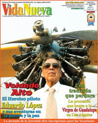 <!--:es-->VOLANDO ALTO
El heroico piloto
EDUARDO LÓPEZ
y sus aventuras en 
la guerra y la paz<!--:-->