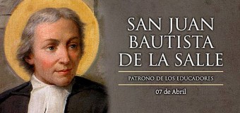 HOY SE CONMEMORA A SAN JUAN BAUTISTA DE LA SALLE, PATRONO DE LOS EDUCADORES
