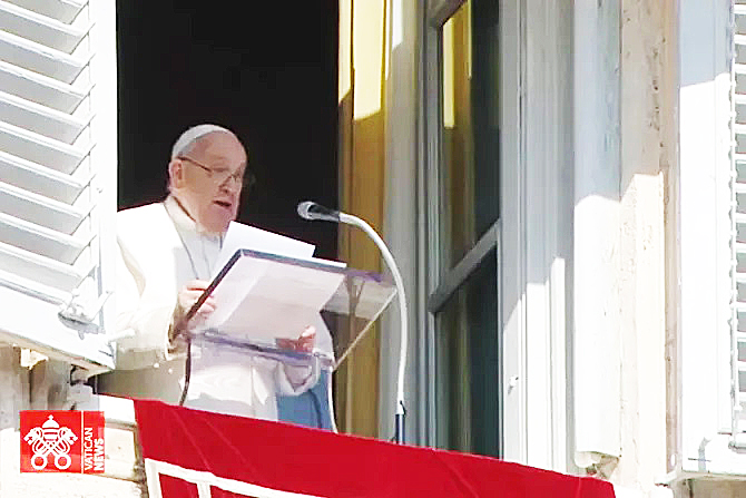 PAPA FRANCISCO: LA GUERRA SIEMPRE ES INÚTIL Y NUNCA TRAERÁ SOLUCIÓN A LOS PROBLEMAS
