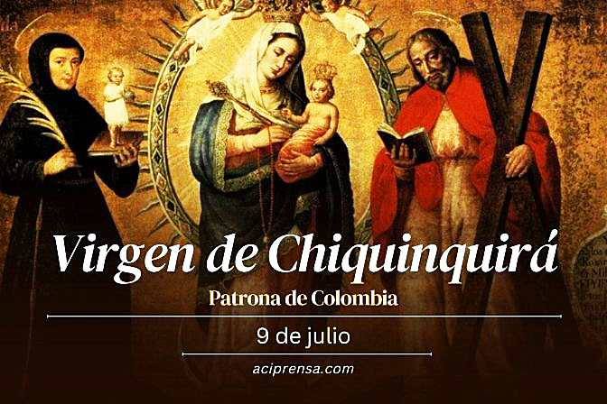 PIDEN A LA VIRGEN DE CHIQUINQUIRÁ QUE INTERCEDA POR LA PAZ Y ESPERANZA DE COLOMBIA