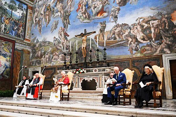 EL PAPA LEÓN XIV Y EL REY CARLOS III HACEN HISTORIA AL REZAR JUNTOS POR PRIMERA VEZ DESDE LA REFORMA